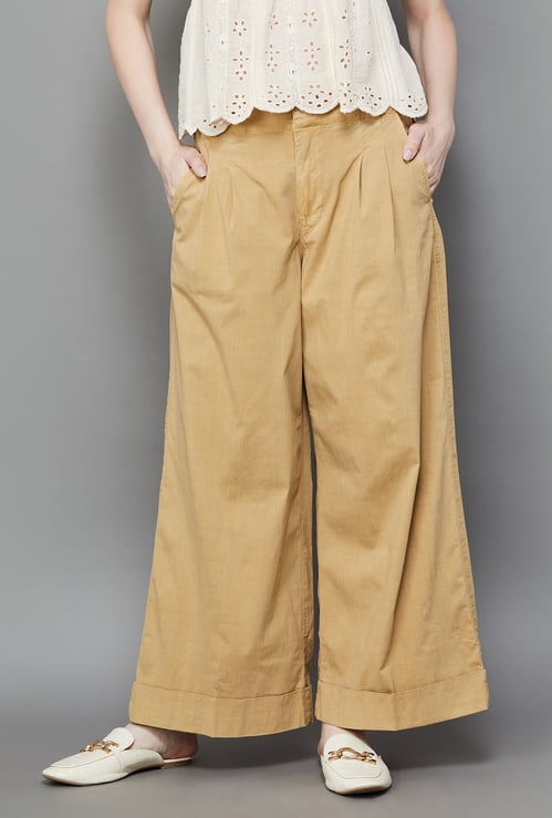 AMERICAN EAGLE Pleated Wide-Leg Pants