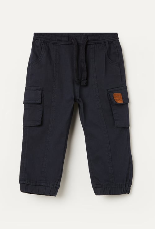JUNIORS Boys Solid Cargo Joggers