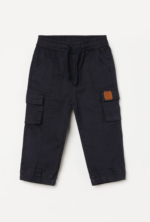 JUNIORS Boys Solid Cargo Joggers