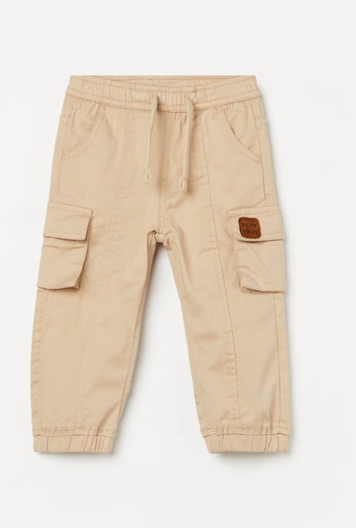 JUNIORS Boys Solid Cargo Joggers
