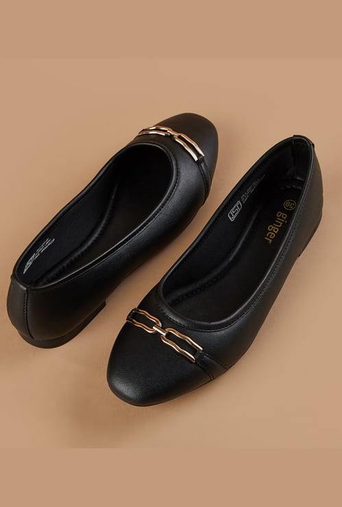 GINGER Metal Accent Ballerinas