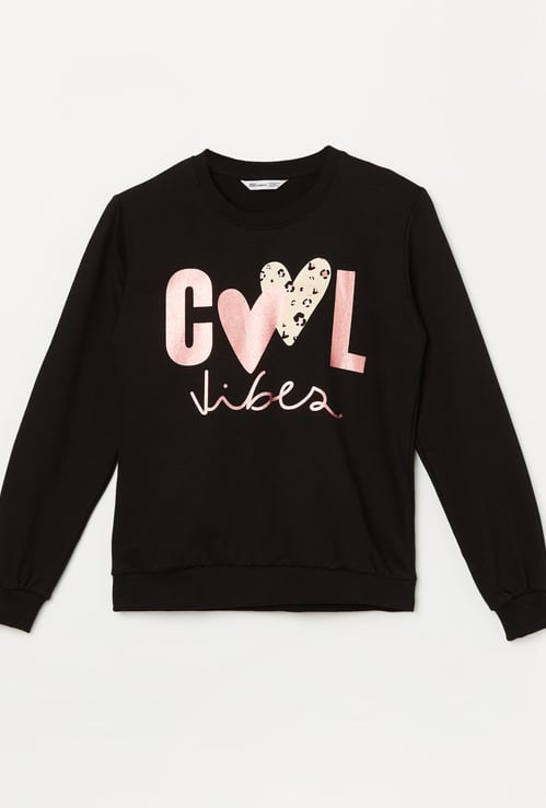 FAME FOREVER Girls Printed Sweatshirt