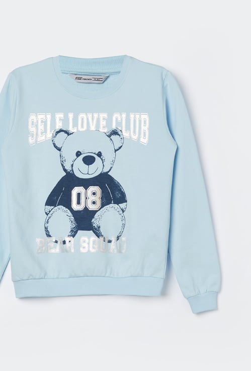 FAME FOREVER Girls Printed Sweatshirt