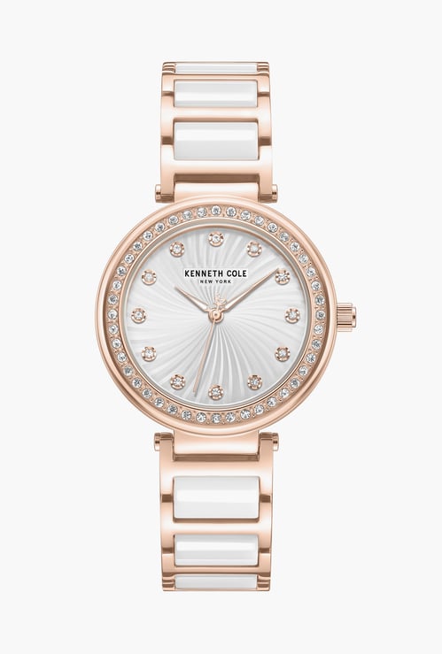KENNETH COLE Embellished Analog Watch - KCWLG0066102LD