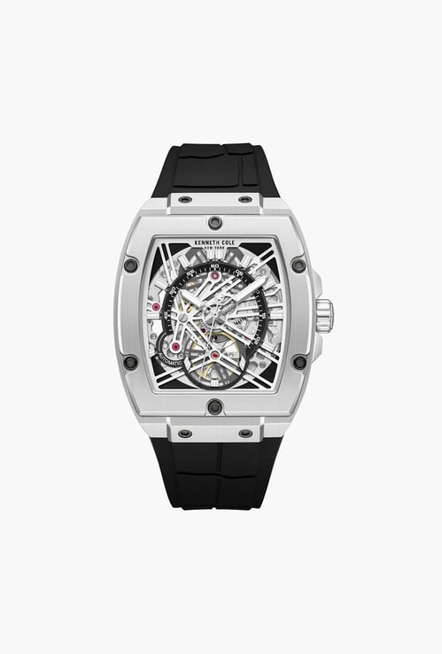 KENNETH COLE Automatic Watch with Silicone Strap - KCWGZ0067803MN