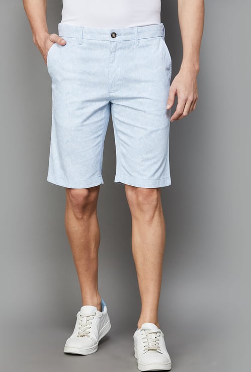 INDIAN TERRAIN Printed Slim Fit Shorts