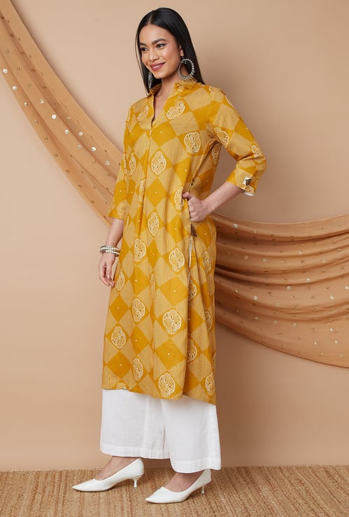 MELANGE Printed Straight Kurta