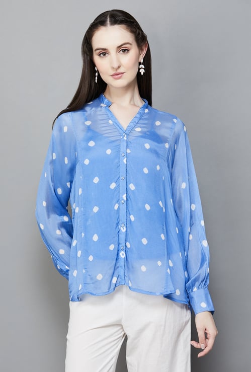 BIBA Printed Top with Camisole
