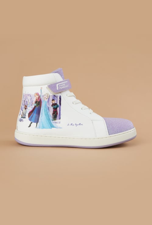 FAME FOREVER Girls Frozen Print High Top Sneakers