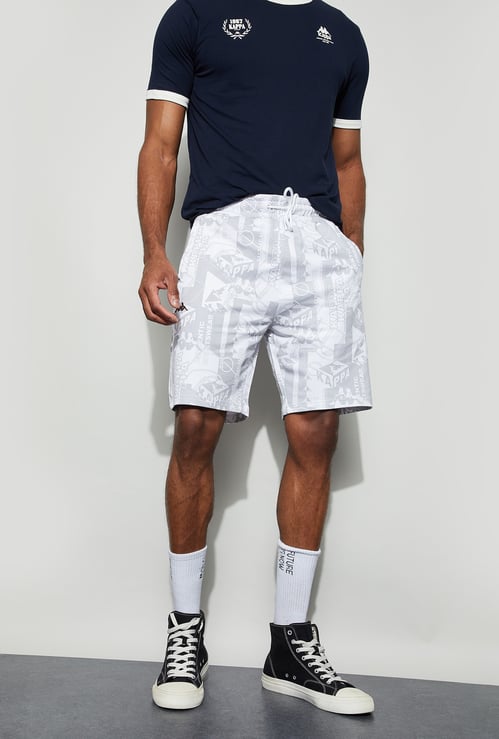KAPPA Graphic Print Regular Fit Shorts