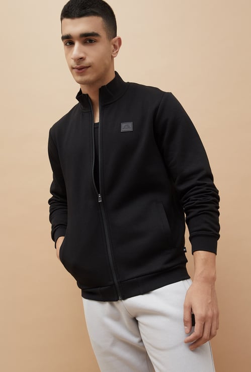 KAPPA Solid Mock Collar Sweatshirt