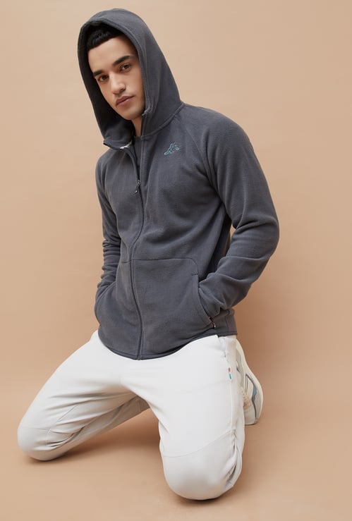 KAPPA Textured Active Hooded Sweatshirt