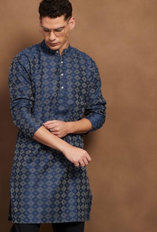 MELANGE Woven Design Straight Kurta