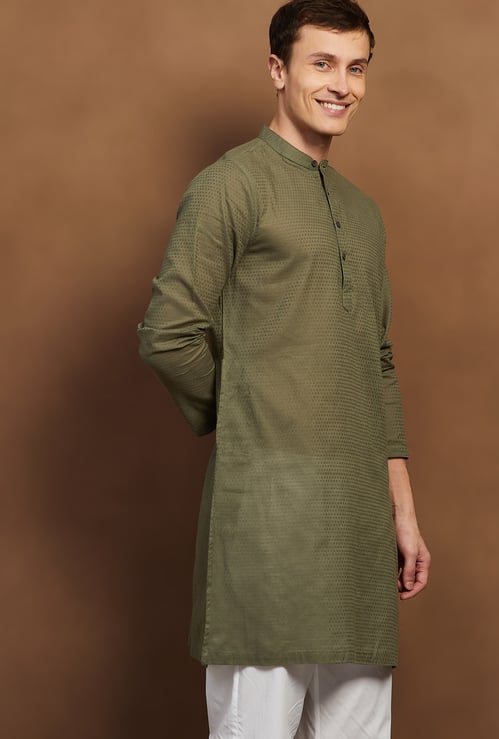 MELANGE Woven Straight Kurta