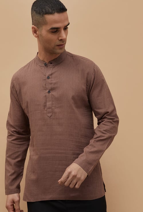 MELANGE Solid Short Kurta