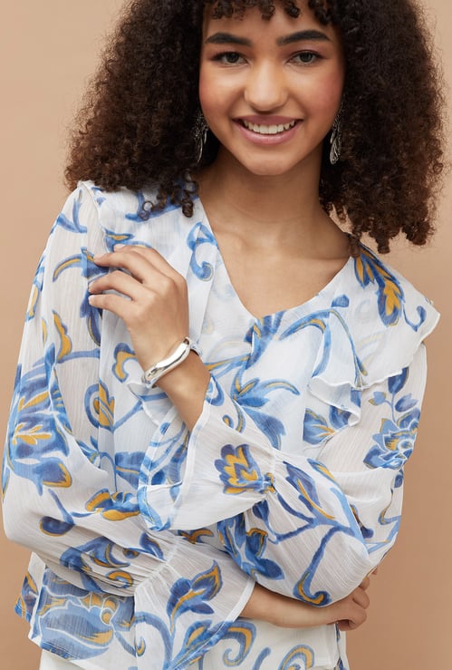 COLOUR ME Printed Top with Camisole