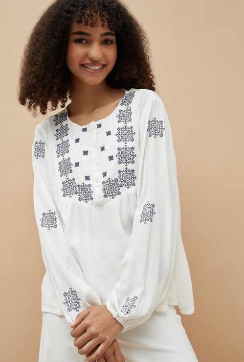 COLOUR ME Embroidered Tunic