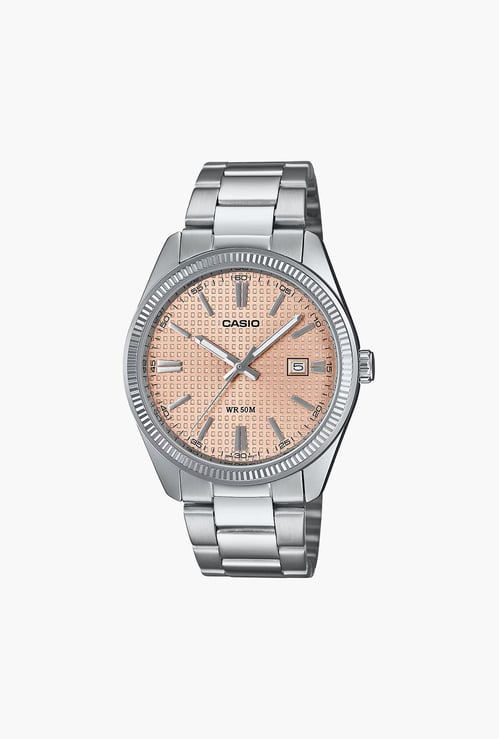 CASIO Enticer Analog Watch with Stainless Steel Strap - A2395