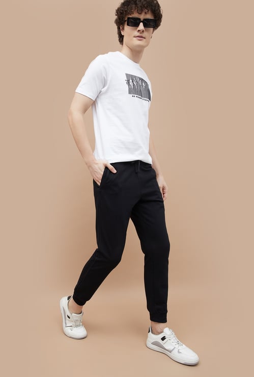 FAME FOREVER Solid Slim Fit Joggers