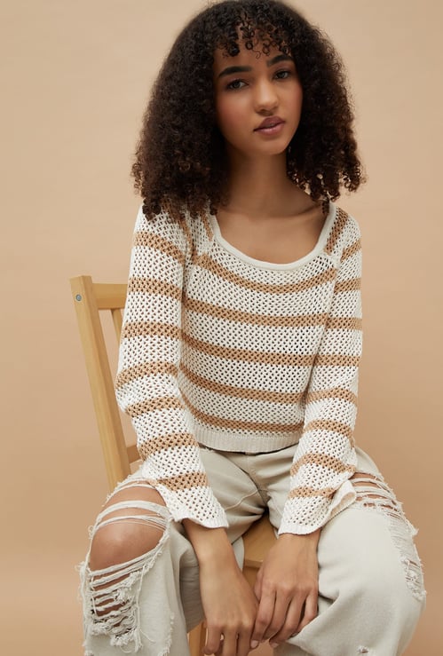 GINGER Flat Knit Top