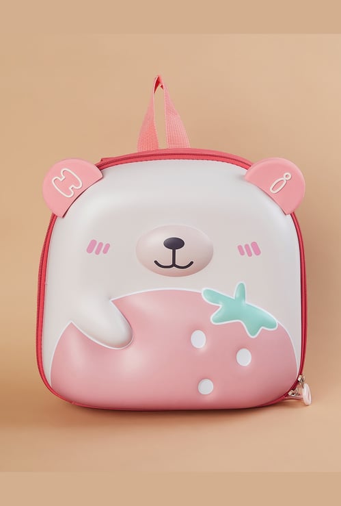 GINGER Bear Embossed Backpack