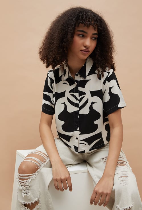 GINGER Abstract Print Shirt