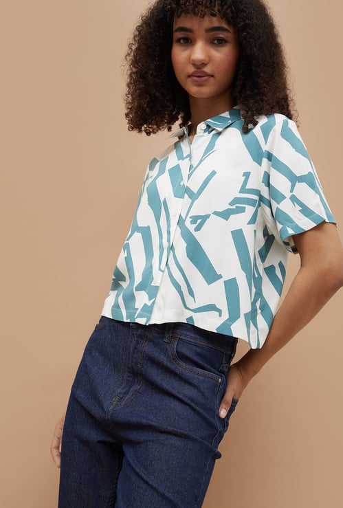 GINGER Abstract Print Shirt