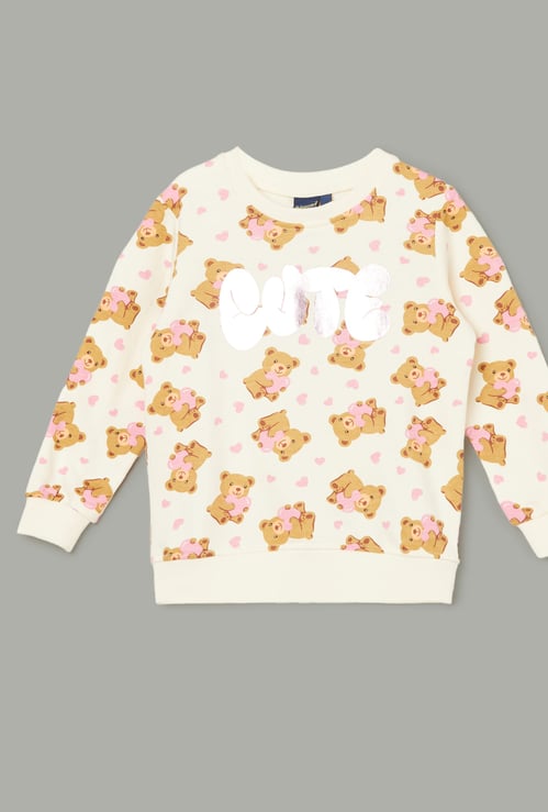 JUNIORS Girls Printed Sweatshirt