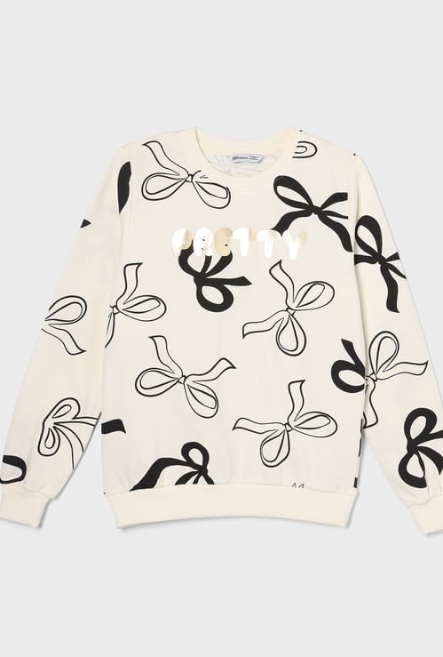 FAME FOREVER Girls Printed Sweatshirt