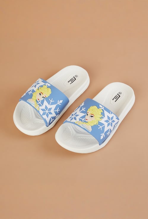 FAME FOREVER Girls Elsa Applique Detail Sliders