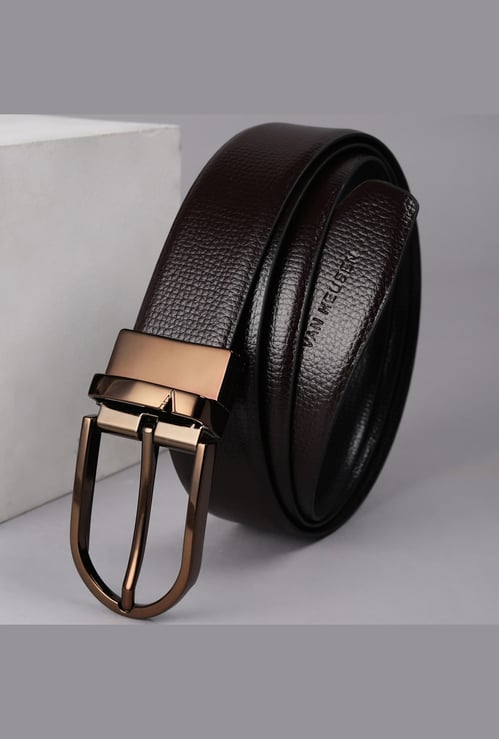 VAN HEUSEN Textured Reversible Formal Belt