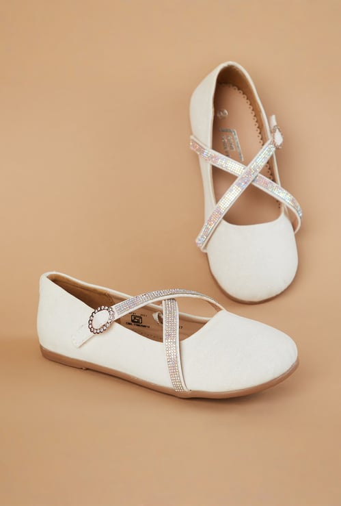 FAME FOREVER Girls Embellished Mary Janes