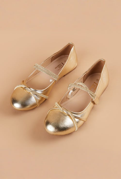 FAME FOREVER Girls Embellished Mary Janes