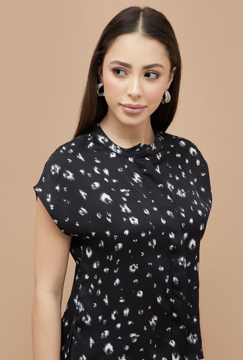 CODE CLASSIC Abstract Print Top