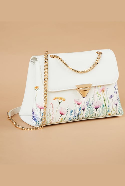 CODE Floral Print Sling Bag