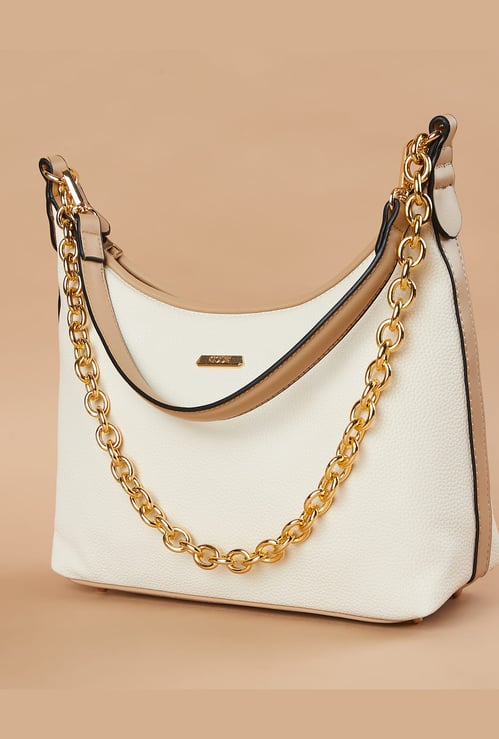 CODE Textured Shoulder Bag