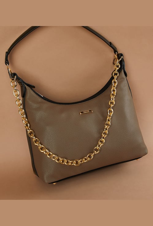 CODE Textured Shoulder Bag