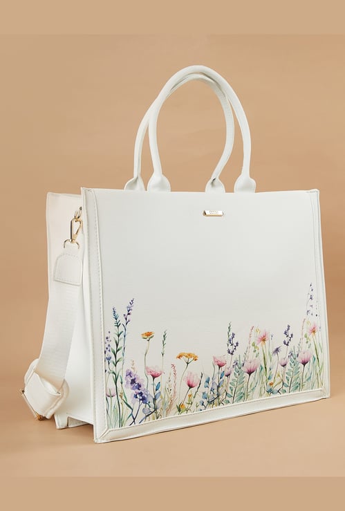 CODE Floral Print Laptop Bag