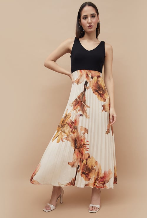 CODE Floral Print Maxi Dress