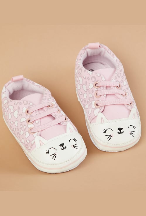 FAME FOREVER Girls Heart Print Booties