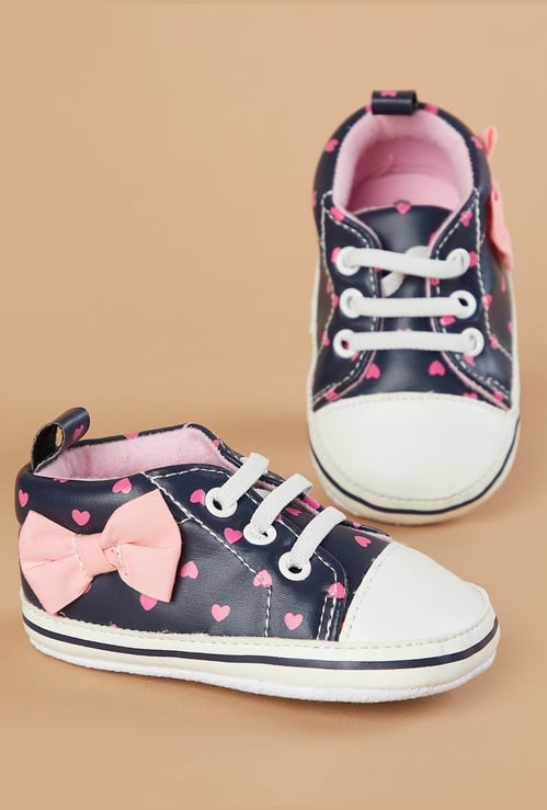 FAME FOREVER Girls Bow-Detailed Booties