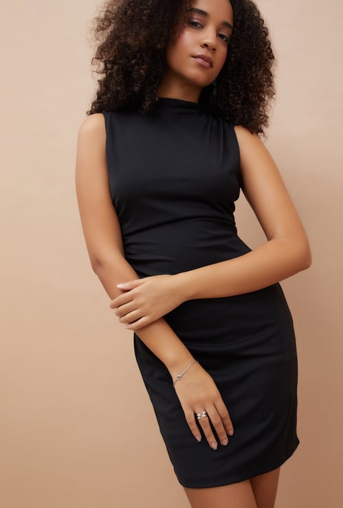 GINGER Ruched Bodycon Dress
