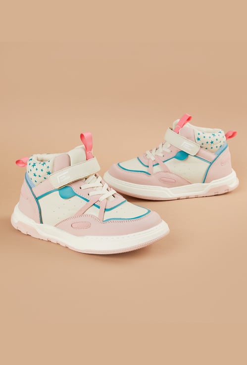 FAME FOREVER Girls Colourblocked Lace-Up Sneakers