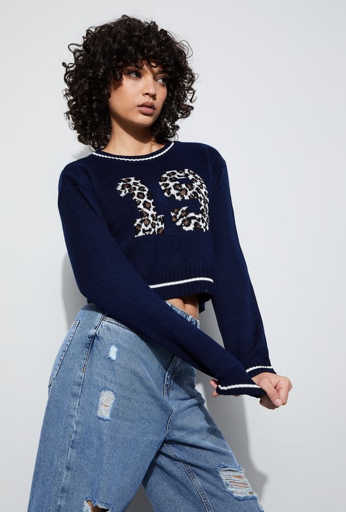 GINGER Numeric Knitted Sweater