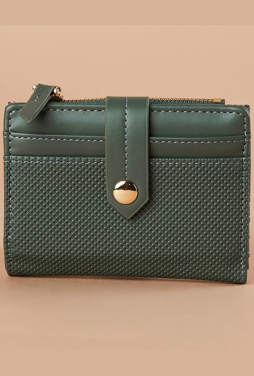 GINGER Textured Bi-Fold Wallet