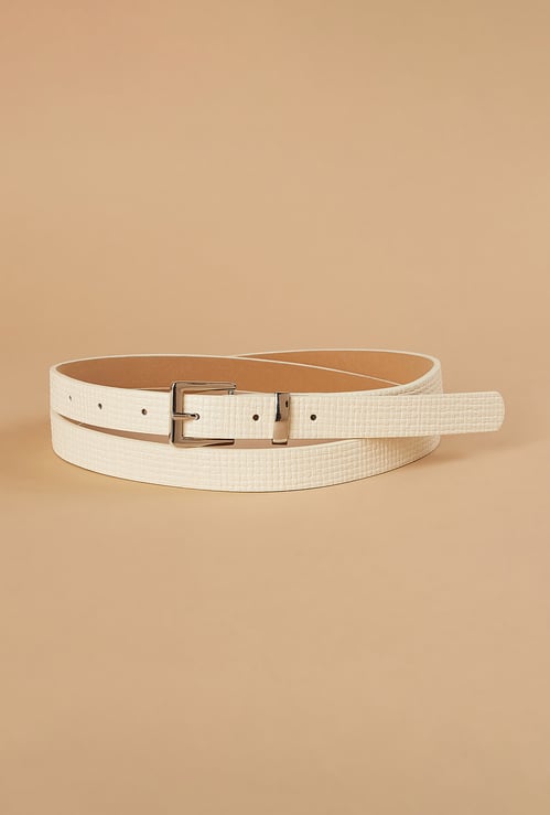GINGER Textured Tang Buckle Belt
