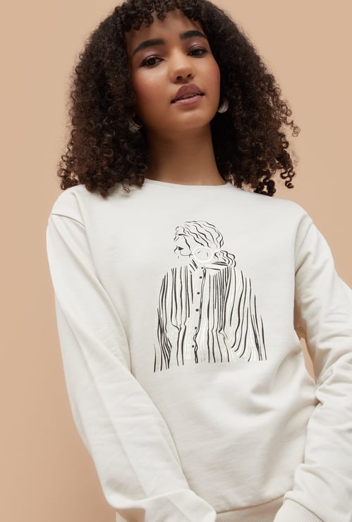 FAME FOREVER Printed Full Sleeve T-shirt