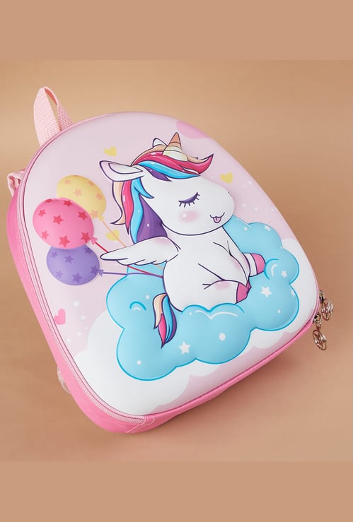GINGER Unicorn Print Backpack