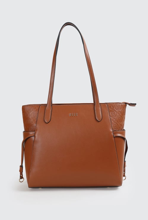 ELLE Embossed Detail Shoulder Bag