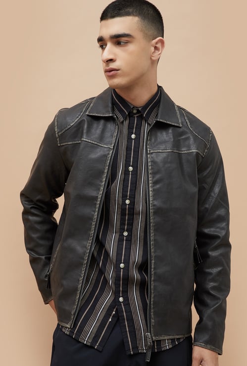 FORCA Faux Leather Jacket